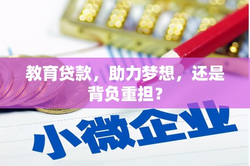 霍邱教育贷款，助力梦想，还是背负重担？