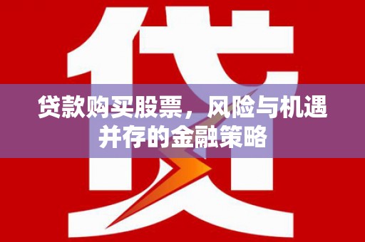 霍邱贷款购买股票，风险与机遇并存的金融策略