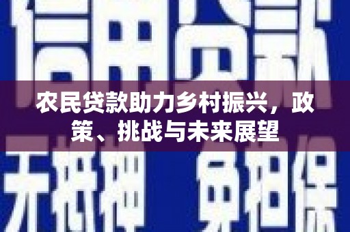 霍邱农民贷款助力乡村振兴，政策、挑战与未来展望