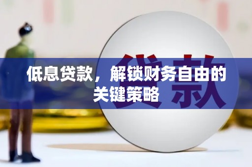 霍邱低息贷款，解锁财务自由的关键策略