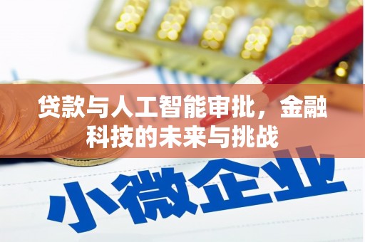 霍邱贷款与人工智能审批，金融科技的未来与挑战